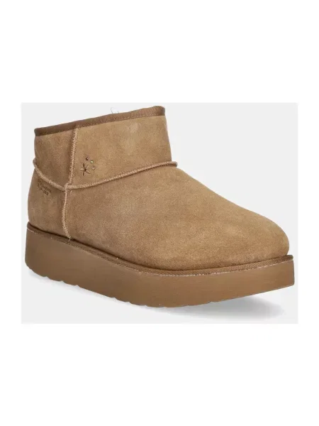 Skechers śniegowce zamszowe KEEP COZY brązowy