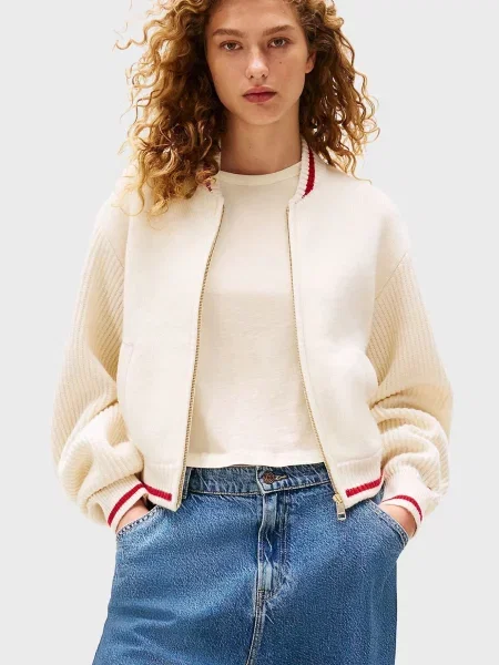 Вовняний кардиган Tommy Hilfiger бежевий