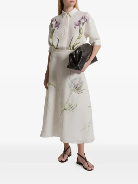 Cămașă Alberta Ferretti cu model floral cu imagine