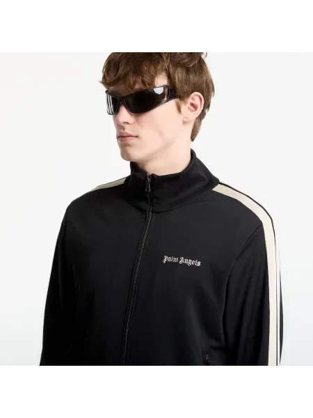 Μπουφάν Palm Angels Classic Logo Track Jacket UNISEX Black/ Off White L λευκό
