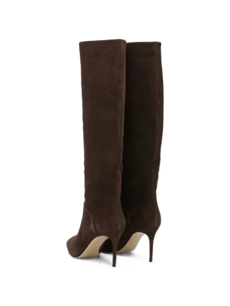 Botine Casadei din piele de căprioară maro