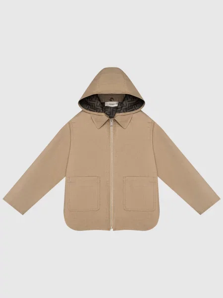 Куртка кольору хакі Fendi