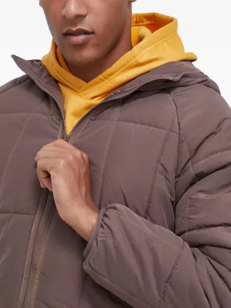 Geacă Adidas cu glugă din fleece cu model camuflaj alb