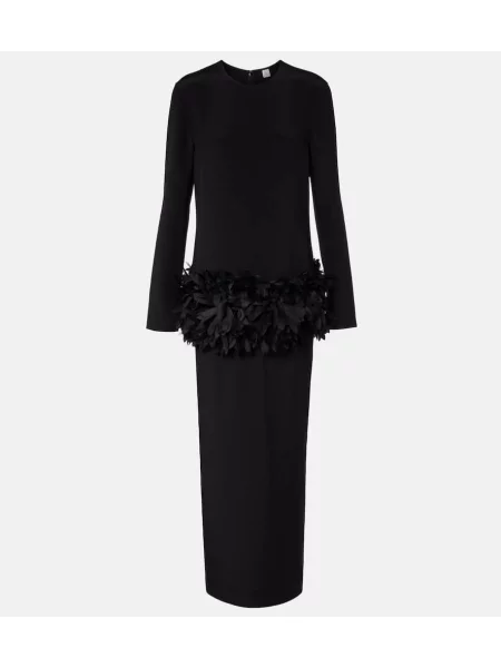 Rochie maxi Toteme de mătase de costum negru