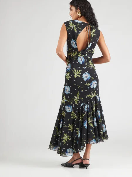 TOPSHOP Rochie albastru deschis / verde / negru alb