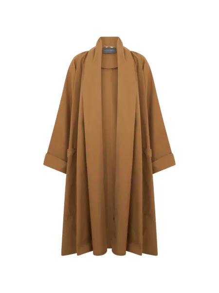 Palton Alberta Ferretti maro