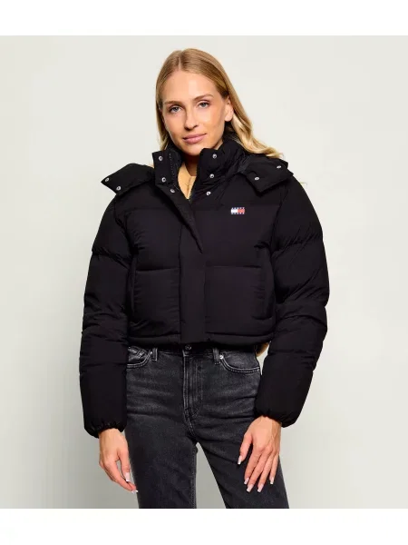 Tommy Jeans Geacă de puf Alaska | Cropped Fit negru