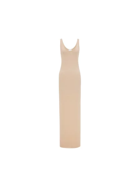Sukienka maxi Saint Laurent żółta
