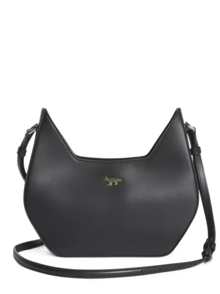 Geantă Maison Kitsune din piele negru