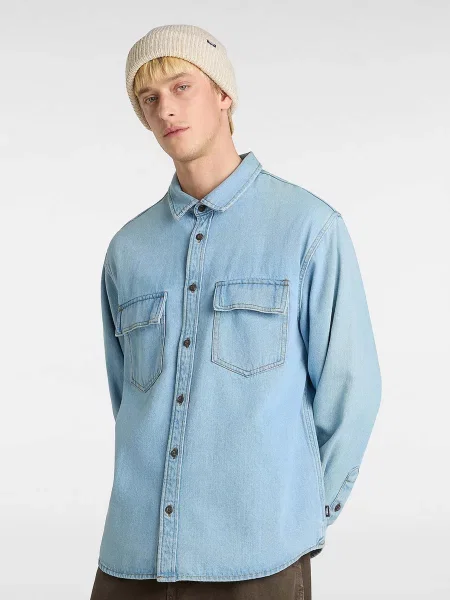 Сорочка Vans Palmhill Denim Woven синій