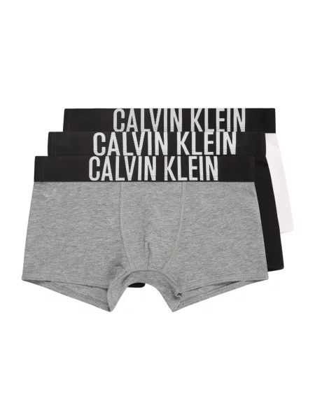 Calvin Klein Underwear Boksarice pegasto siva / črna bela
