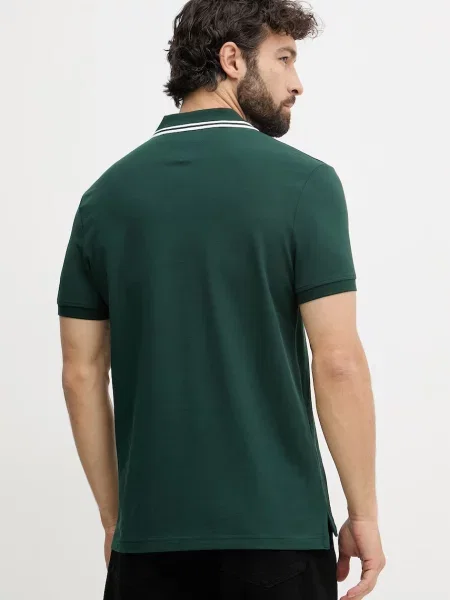 Tommy Hilfiger polo z bawełną zielona