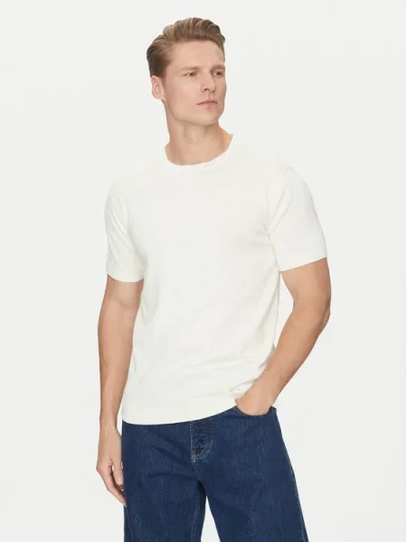 Пуловер Calvin Klein мъжки от лека материя бежово