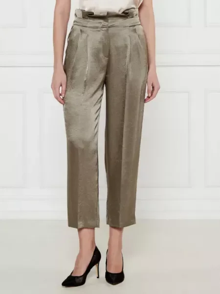 Marc Cain Nadrág WELS | Comfort fit | high waist zöld