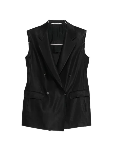 Kamizelka Tagliatore bez rękawów dwurzędowa czarna