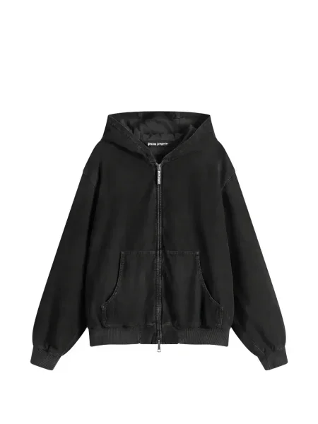 Geacă Palm Angels cu glugă negru