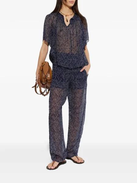 Top Marant Etoile cu imagine albastru