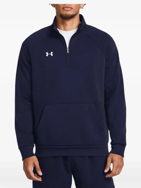 Pulover Under Armour din fleece albastru
