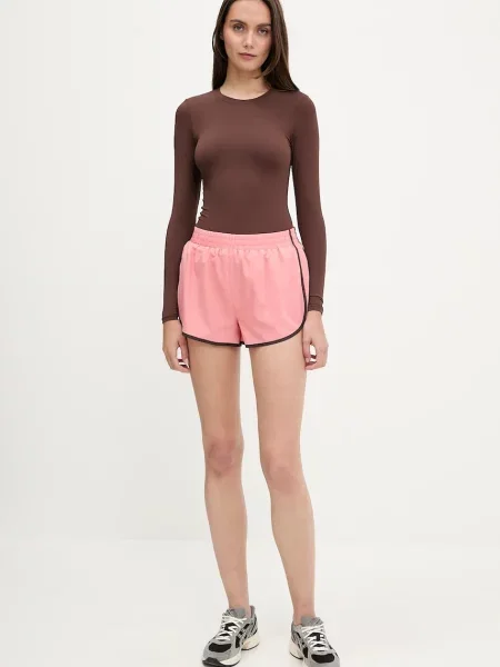 Шорти для тренувань P.E Nation Haven однотонні висока посадка помаранчевий