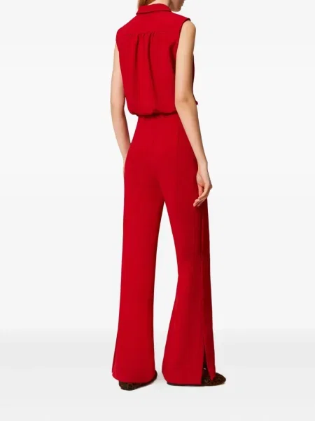 Salopetă Twinset fără mâneci roșu