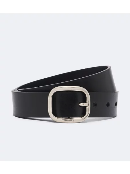 Cu centură curea Loewe din piele negru
