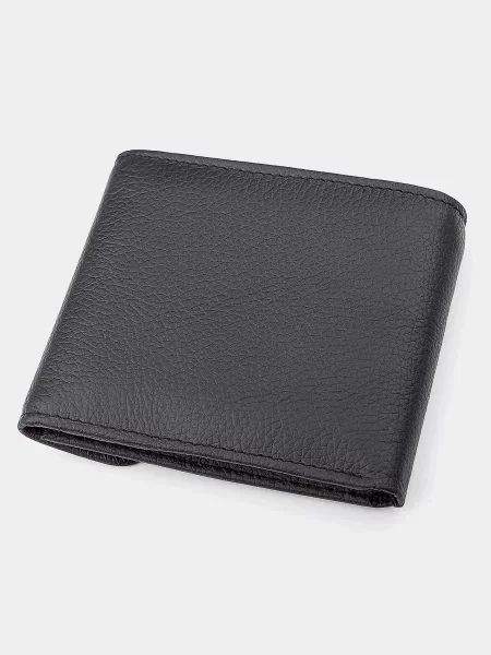 Кожаный кошелек St Leather Accessories черный
