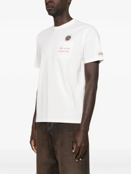 Scurt tricou Mc2 Saint Barth alb