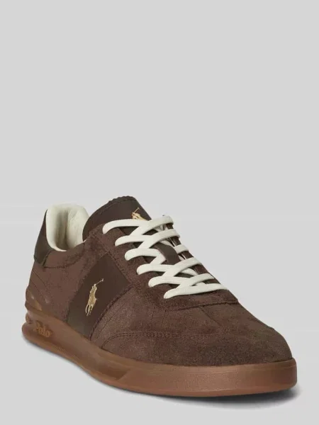 Sneakersy Polo Ralph Lauren brązowe