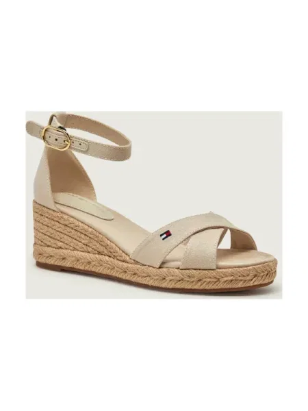 Sandale Tommy Hilfiger din piele bej