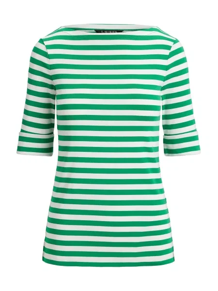 Lauren Ralph Lauren Tricou verde alb