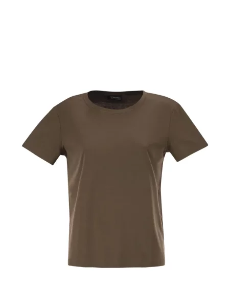 Tricou 's Max Mara cu broderie maro