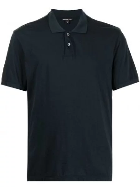 Tricou polo James Perse albastru
