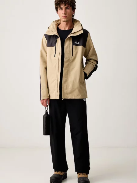 Jack Wolfskin pršiplášť pánsky JASPER PRO béžová