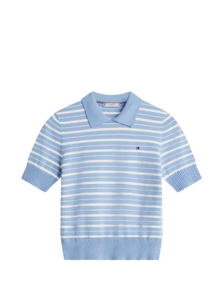 Top Tommy Hilfiger cu dungi albastru