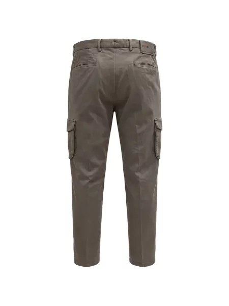 Pantaloni cargo Kiton cu autograf gri