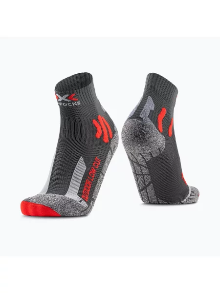 Șosete pentru bărbați X-Socks Trek Outdoor Low Cut anthracite/red roșu