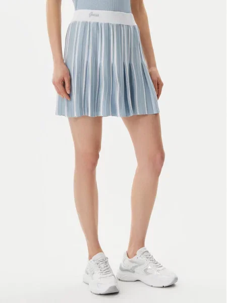 Plisirano krilo Guess modra