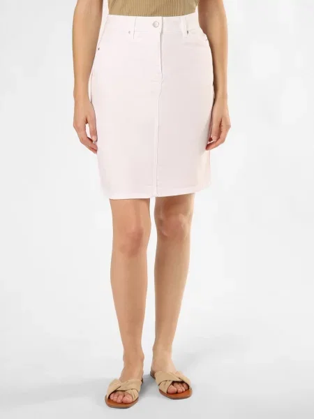 VG Spódnica Kobiety jednolity 36 biały