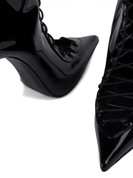 Botine Le Silla cu șireturi din dantelă negru