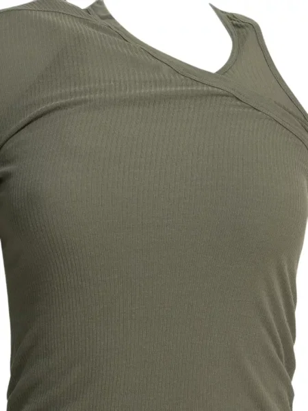 Top Rick Owens cu un umăr gol verde