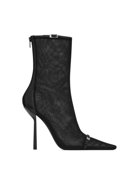 Botki Saint Laurent skórzane czarne