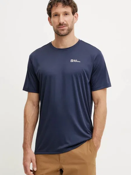 Športna kratka majica Jack Wolfskin Tech modra