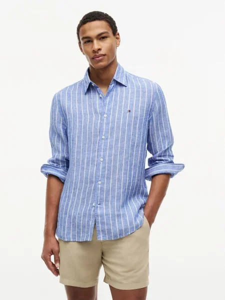 TOMMY HILFIGER Srajca svetlo modra bela