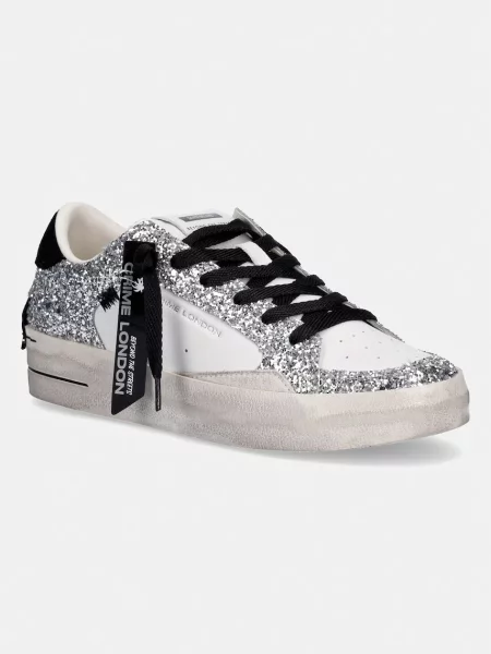Crime London sneakers DELUXE argintiu