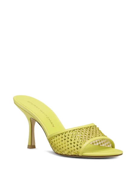 Papuci tip mules Stuart Weitzman galben