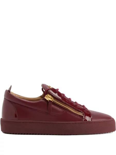 Sneakerși Giuseppe Zanotti Frankie din piele roșu