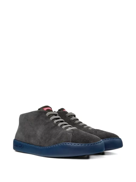 Sneakerși Camper cu șireturi din piele de căprioară gri