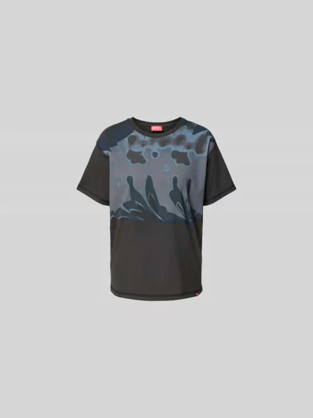 T-shirt o kroju regular fit z nadrukiem z motywem Diesel