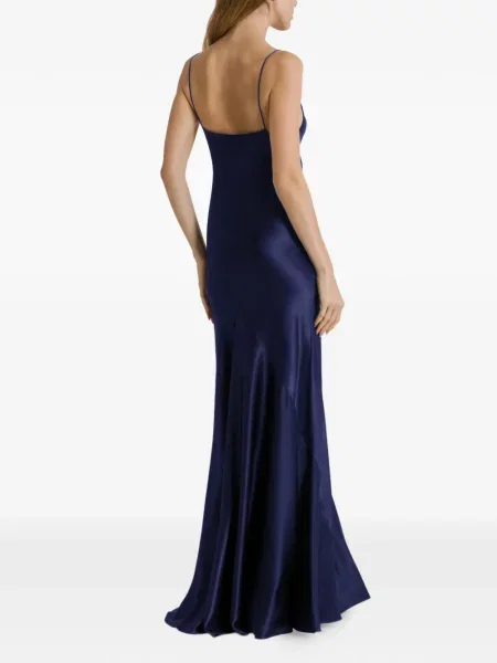 Rochie Alberta Ferretti din satin albastru