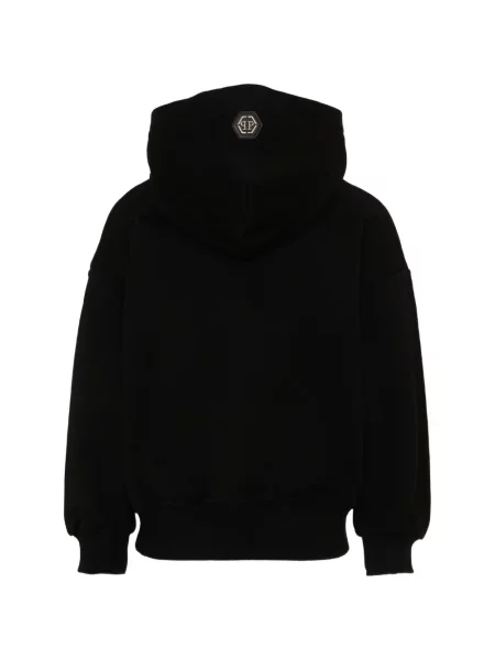 Bluza z kapturem dziecięca Philipp Plein czarna